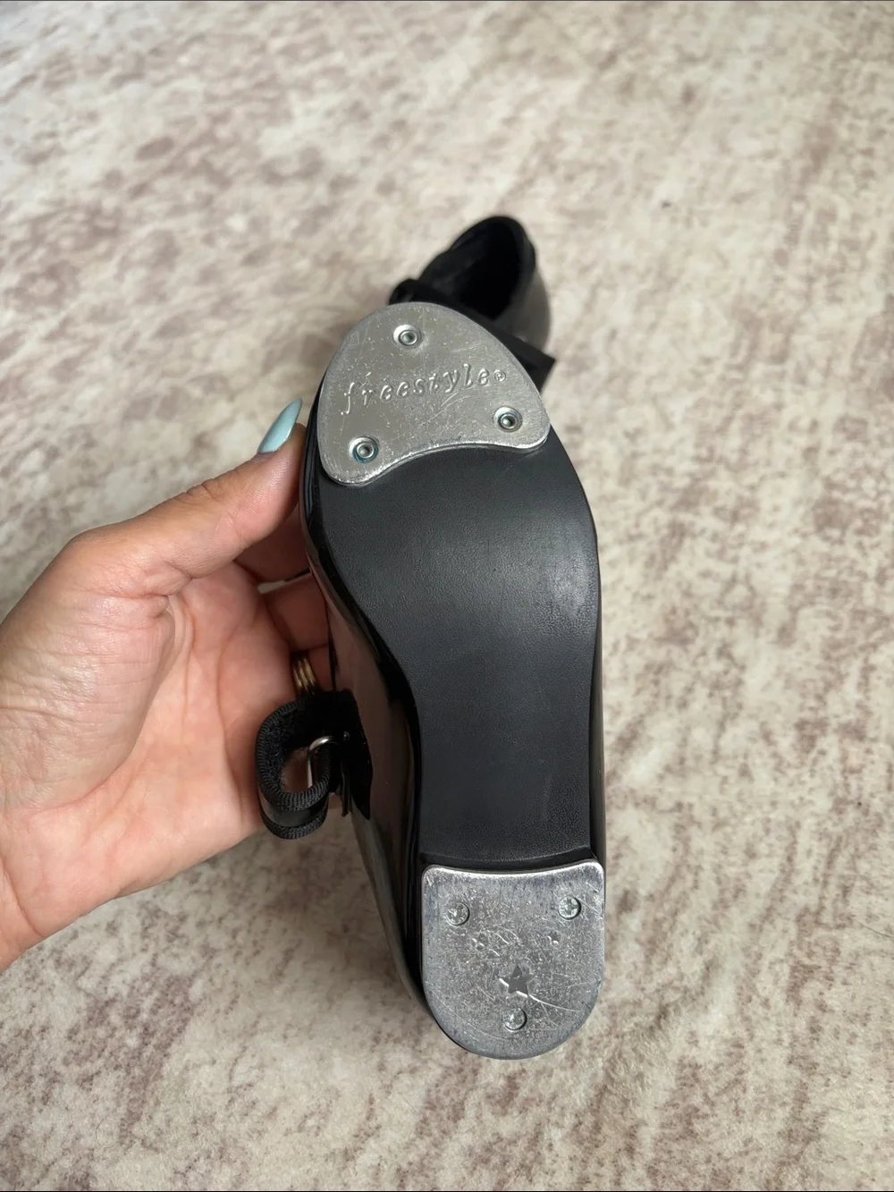 Freestyle Black Tap Shoes for Kids